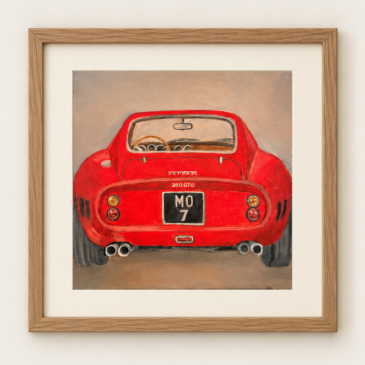 Ferrari 250 GTO — Rear View - Fine Art Print