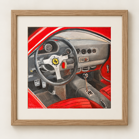 Ferrari 250 GTO — Behind the Wheel - Fine Art Print