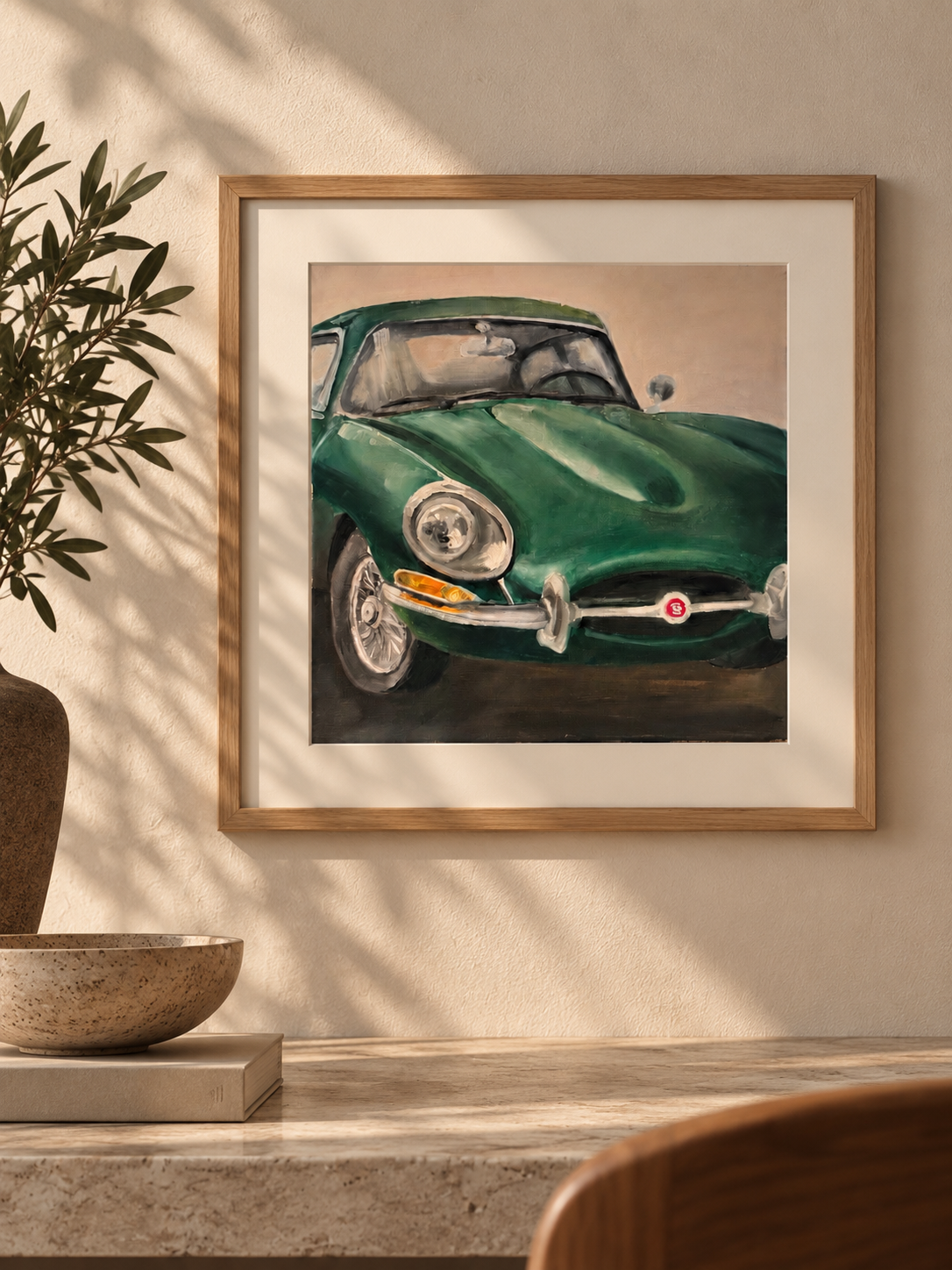 Jaguar E-Type — British Racing Green - Fine Art Print