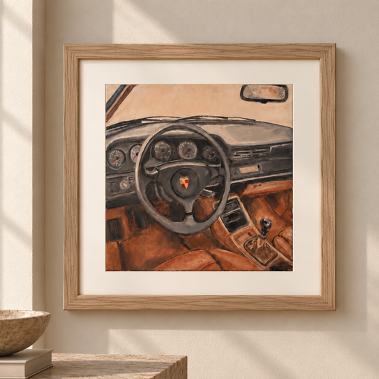 Porsche 911 (964)  — Behind the Wheel - Fine Art Print