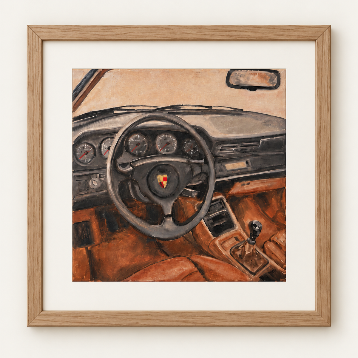 Porsche 911 (964)  — Behind the Wheel - Fine Art Print